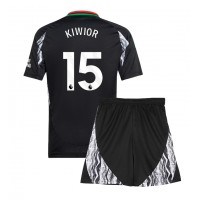 Echipament fotbal Arsenal Jakub Kiwior #15 Tricou Deplasare 2024-25 pentru copii maneca scurta (+ Pantaloni scurti)